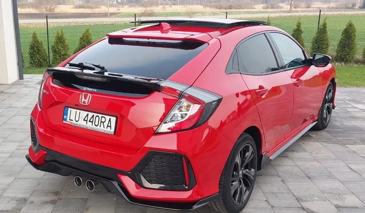 Honda Civic cena 77900 przebieg: 45000, rok produkcji 2018 z Lublin małe 379